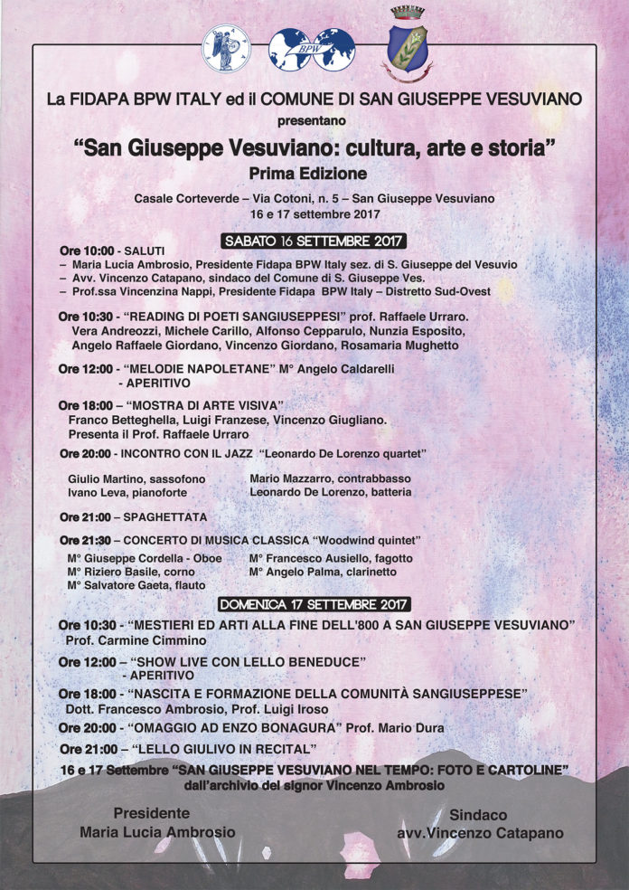 San Giuseppe Vesuviano: due giorni di  cultura, arte e storia.